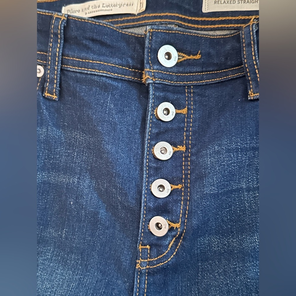 Anthropologie Pilero and the letterpress jeans